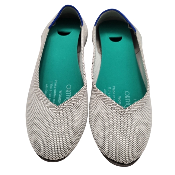 Rothy's Shoes - ROTHY'S Grey Canvas Slip-on Flats Shoes 8 Minimalist Office Work Casual
